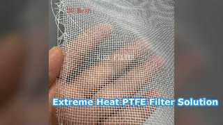 Solution résistante à l'acide de tissu filtrant de PTFE à hautes températures
